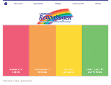 Tablet Screenshot of chiemgauer-regenbogen.de